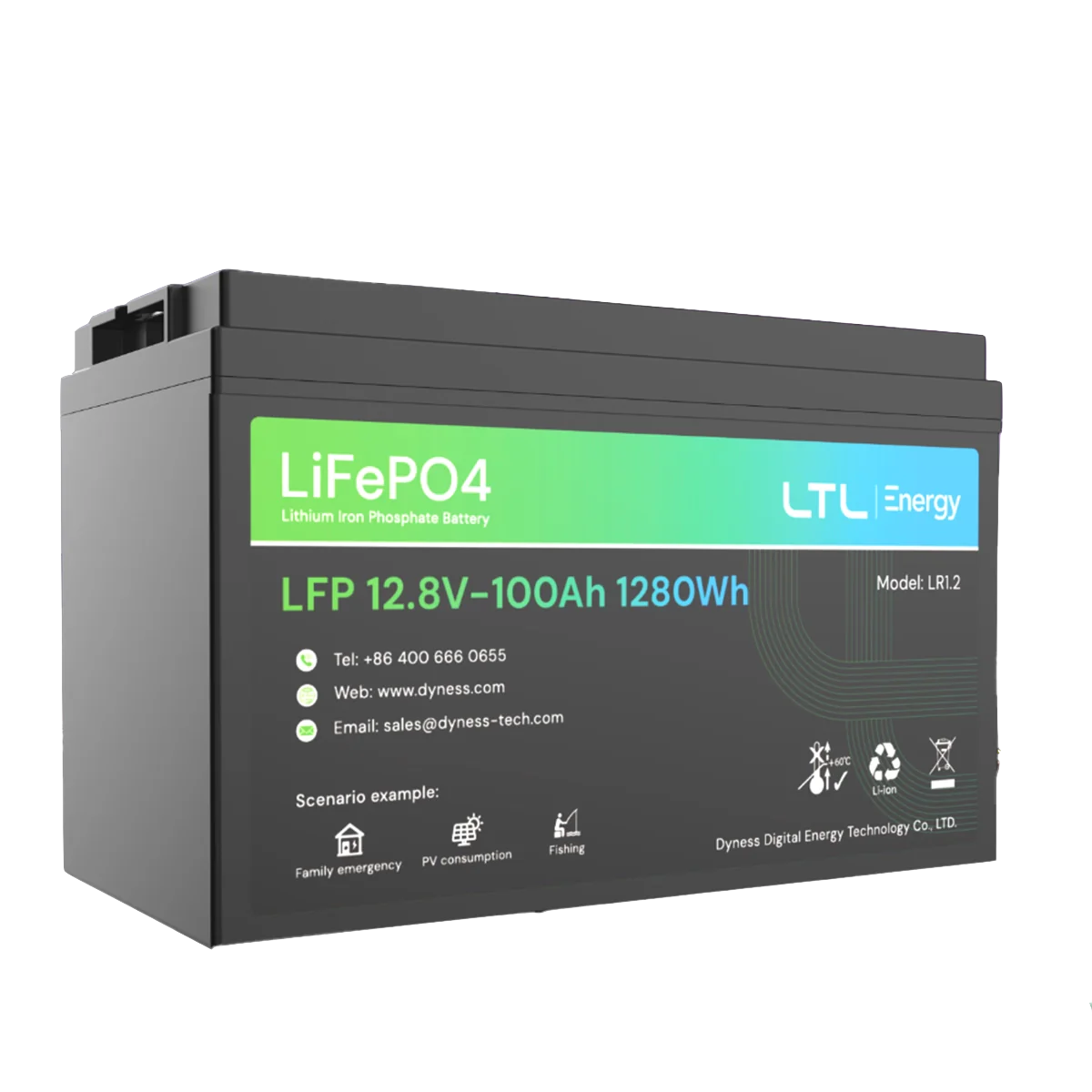 Dyness 12V 100Ah Lithium Battery